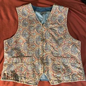 Ladies Vintage S LizWear Paisley Vest